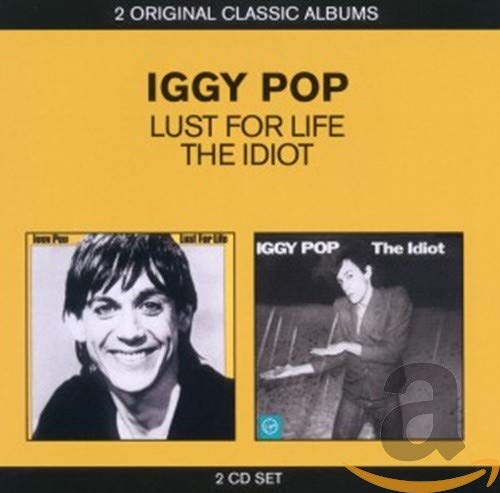 Iggy Pop two-album CD set featuring Lust for Life and The Idiot cover art.
