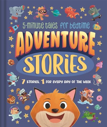 Children’s book cover with colorful illustrations of animals and adventure themes.
