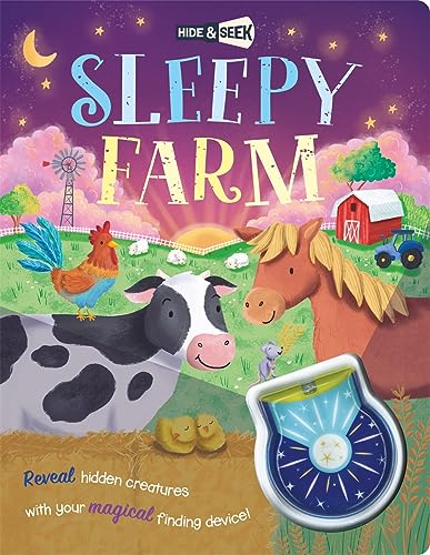 Children's book cover featuring a cow, horse, rooster, and chicks on a farm.