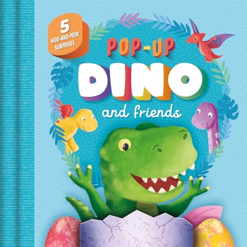 Book cover featuring a green dinosaur and other colorful dinosaurs.