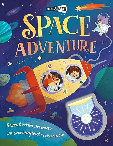 Book cover: cartoon animals in a spaceship against a starry, galactic background.