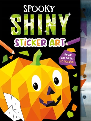 Book cover featuring a sparkly jack-o'-lantern and colorful sticker art.