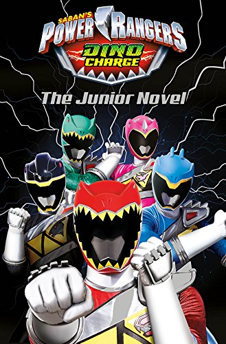 Power Rangers Dino Charge Junior Novel cover with four rangers posing.