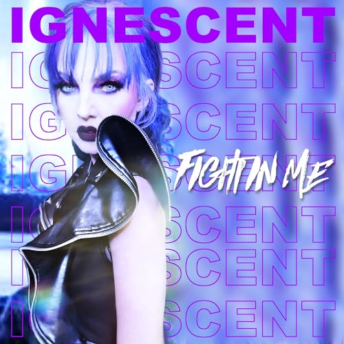 CD cover for Ignescent’s “The Fight In Me” featuring a woman in black.