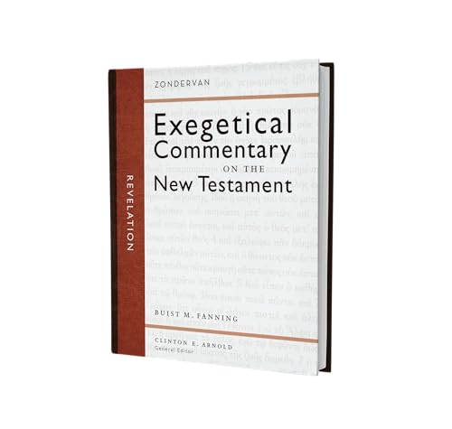 Brown and white book cover titled "Exeggetical Commentary on the New Testament: Revelation".