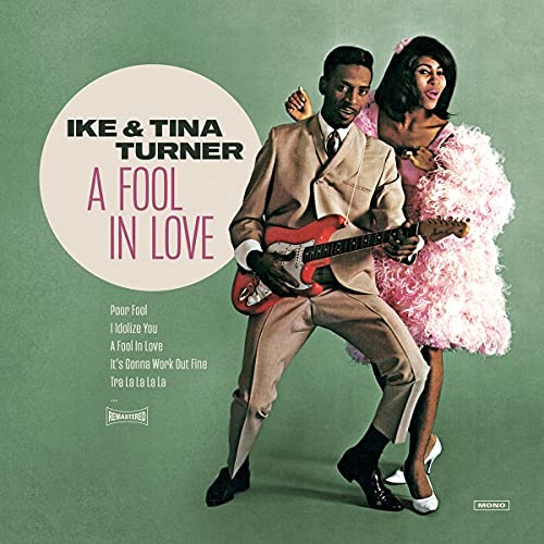 Ike & Tina Turner album cover, featuring the duo and a red guitar.