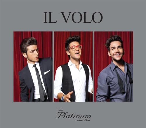 CD cover for Il Volo’s Platinum Collection featuring three men in suits.