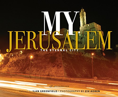 Book cover: "My Jerusalem" with a nighttime city and tower image.