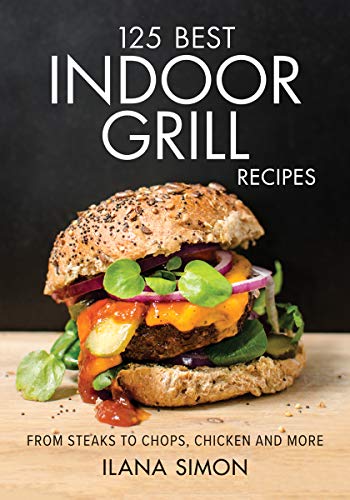 Cookbook cover featuring a stacked burger with greens and red onion.