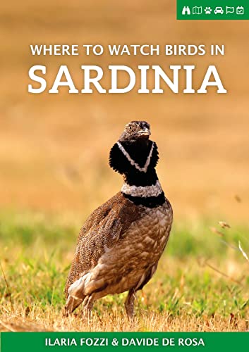 Book cover: “Where to Watch Birds in Sardinia” featuring a partridge.