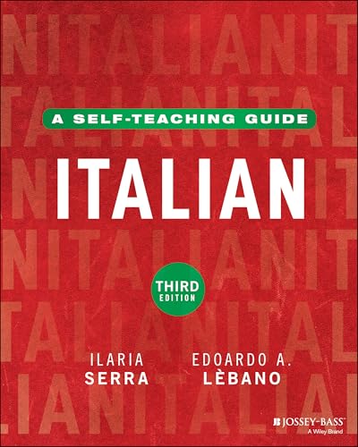 Book cover for Italian: A Self-Teaching Guide, Third Edition, by Ilaria Serra and Edoardo Lebano.