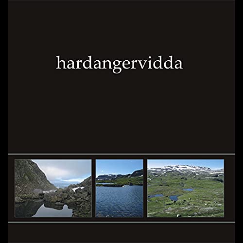 Black CD case with "hardangervidda" text and landscape photos below.