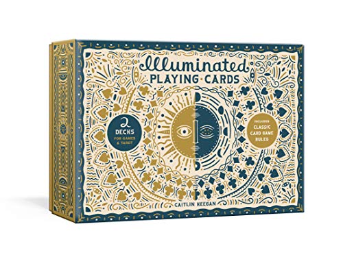 Boxed set of two decks of intricately illustrated playing cards.
