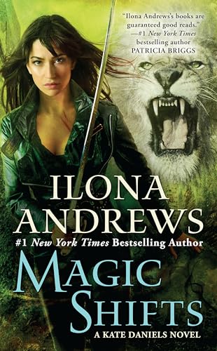 Book cover: woman with sword, roaring lion, dark fantasy aesthetic.