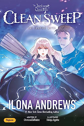 Graphic novel cover featuring two young people with a glowing magical circle.