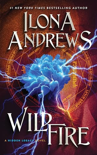 Book cover featuring a glowing blue flower surrounded by lightning on a dark background.