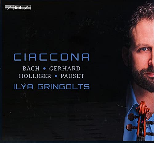 CD cover featuring violinist Ilya Gringolts and his instrument.