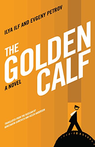 Book cover for "The Golden Calf" with bold orange and black design.