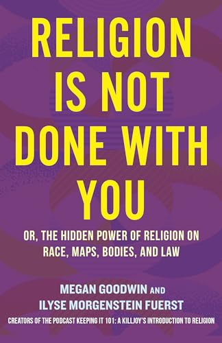 Book cover with bold yellow text on a purple, patterned background.
