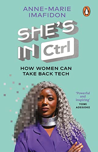 Book cover featuring a Black woman with pixelated hair and bold text.