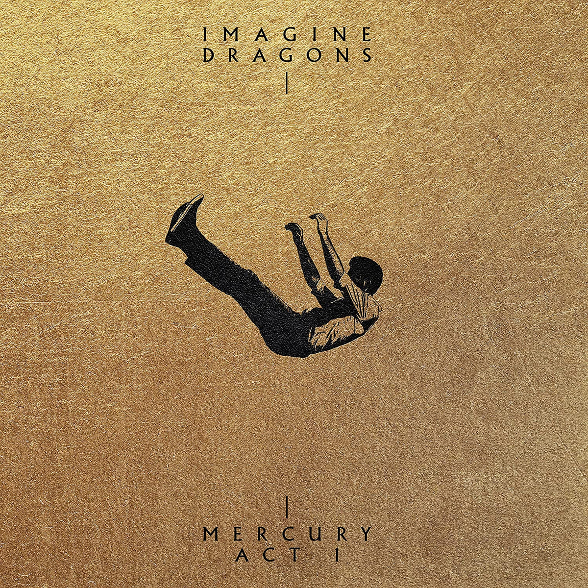 Imagine Dragons’ “Mercury – Act 1” CD cover with a falling figure.