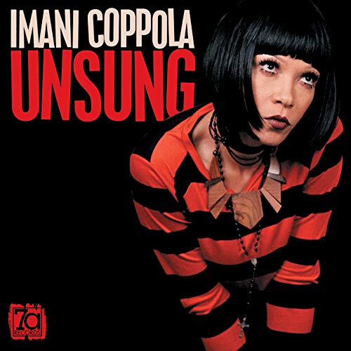 Imani Coppola album cover, "Unsung," featuring a portrait of the artist.
