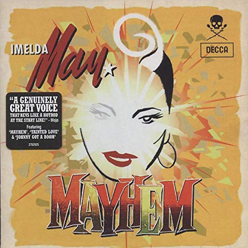 Album cover art featuring a stylized illustration of Imelda May on a yellow background.