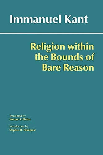 Book cover: “Religion within the Bounds of Bare Reason” by Immanuel Kant.