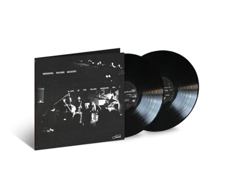 Immanuel Wilkins Quartet vinyl record sleeve and two black vinyl discs on white background.