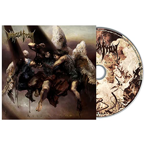 CD case and disc for Immolation’s “Acts Of God” album, with angelic figures.