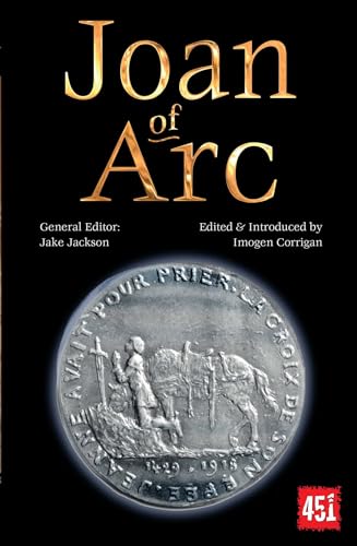 Book cover: “Joan of Arc” with a medieval coin illustration.