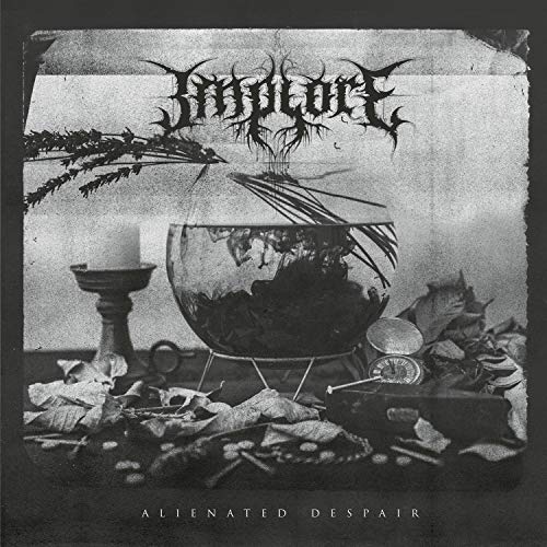 Black and white album cover with skulls, a candle, and a glass bowl.