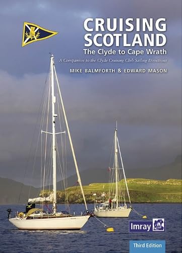 Colourful travel guidebook cover featuring Scottish landscape with text and iconic Scottish imagery.