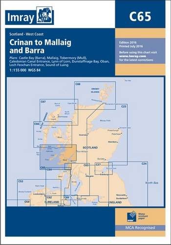 Nautical chart of the west coast of Scotland, from Crinan to Barra.