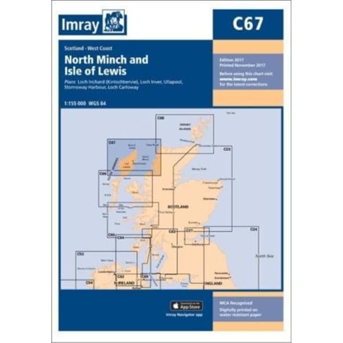 Imray nautical chart C67 of North Minch and Isle of Lewis.