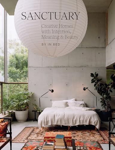 Book cover: bedroom interior with large paper lantern and plants.
