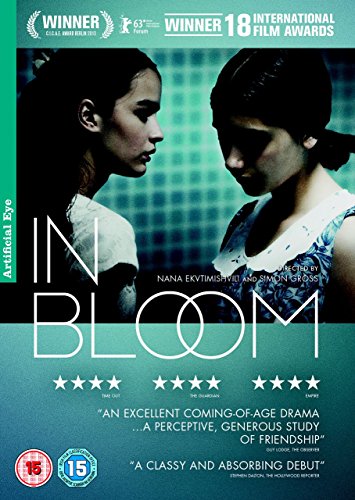 DVD cover for "In Bloom" featuring two young women with downcast eyes.