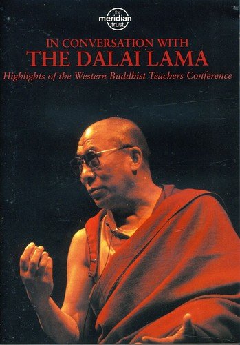DVD cover featuring the Dalai Lama in orange robes against a dark background.