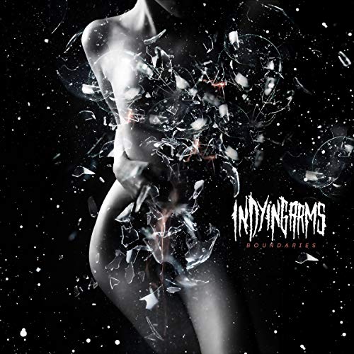 CD cover with a silhouetted figure amidst shattering glass fragments.