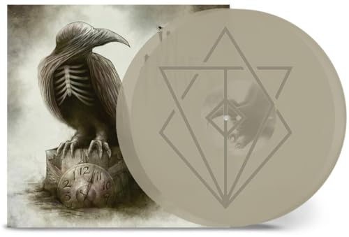 In Flames vinyl record cover featuring a skeletal raven and geometric design.
