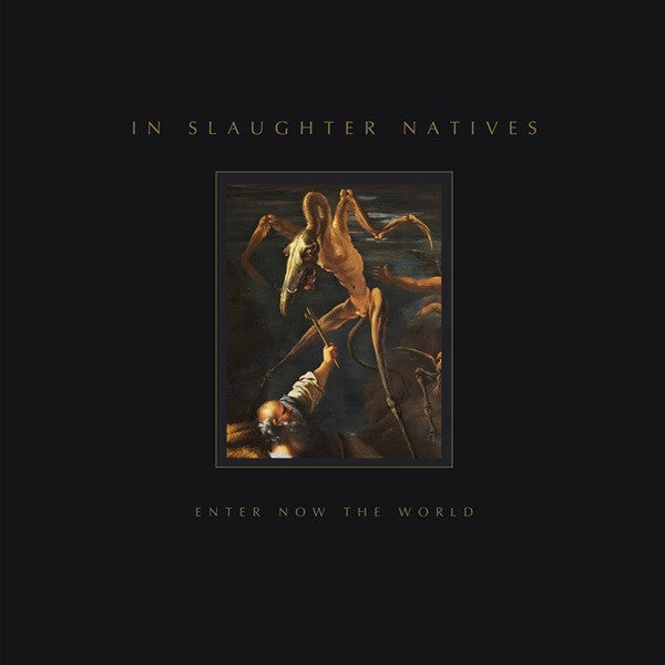 Album cover: dark painting of a monstrous figure and a person.