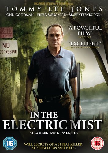 DVD cover for "In The Electric Mist" featuring Tommy Lee Jones.