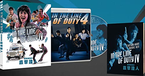 Blu-ray set for In The Line Of Duty IV featuring cover art and disc.