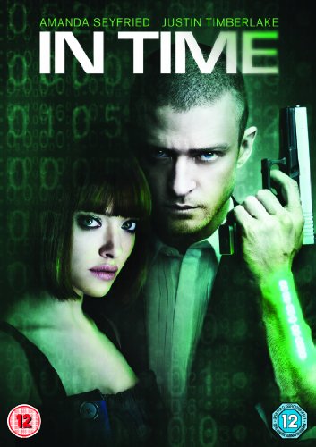 DVD cover featuring Amanda Seyfried and Justin Timberlake against a green digital background.