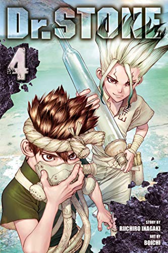 Manga cover featuring two characters, one wearing a gas mask, holding a glass tube.
