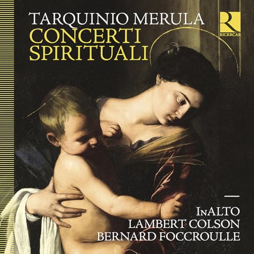 CD cover: Renaissance painting of Madonna and Child, gold border.