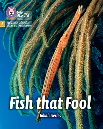 Book cover featuring a long, orange fish amongst coral and seaweed.