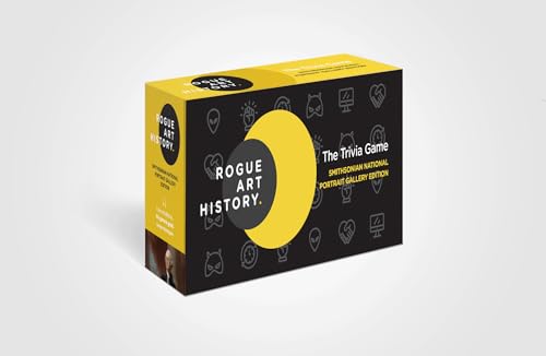 Black and yellow box for “Rogue Art History” trivia game.