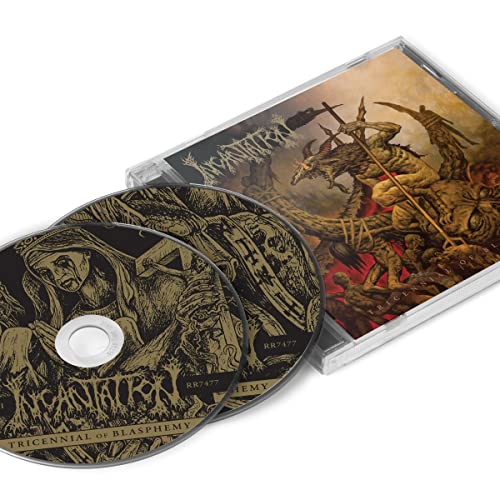 CD case open, displaying two discs and dark fantasy artwork.