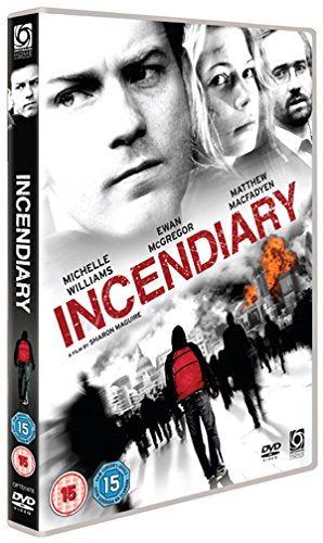 DVD cover for “Incendiary” featuring Ewan McGregor and Michelle Williams.